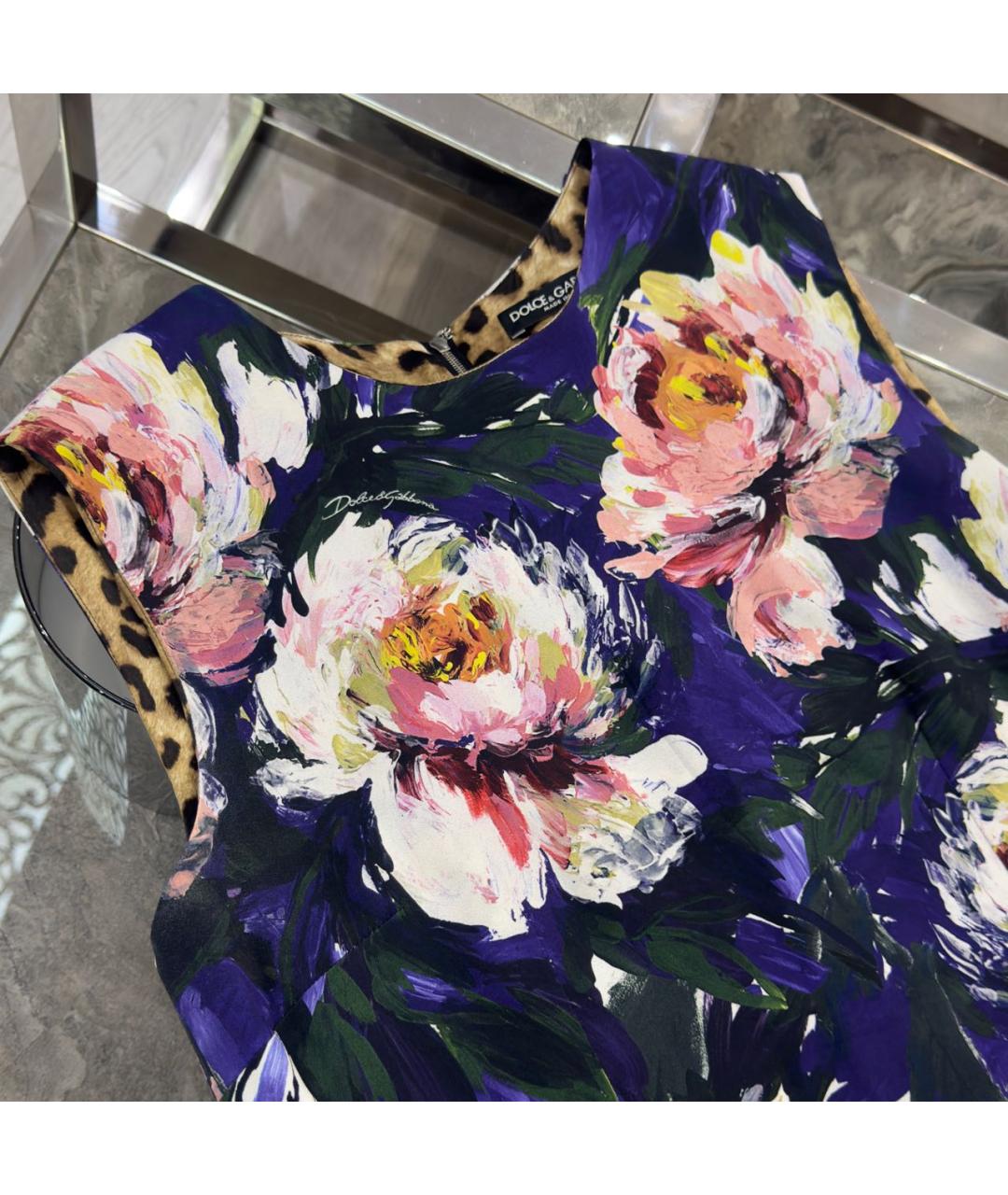DOLCE&GABBANA Шелковое коктейльное платье, фото 8