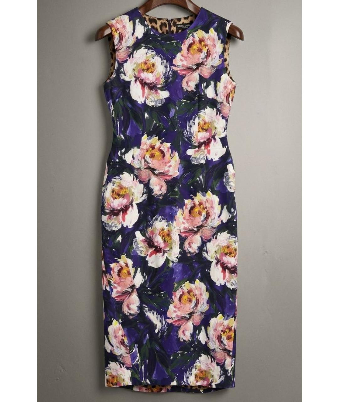 DOLCE&GABBANA Шелковое коктейльное платье, фото 4