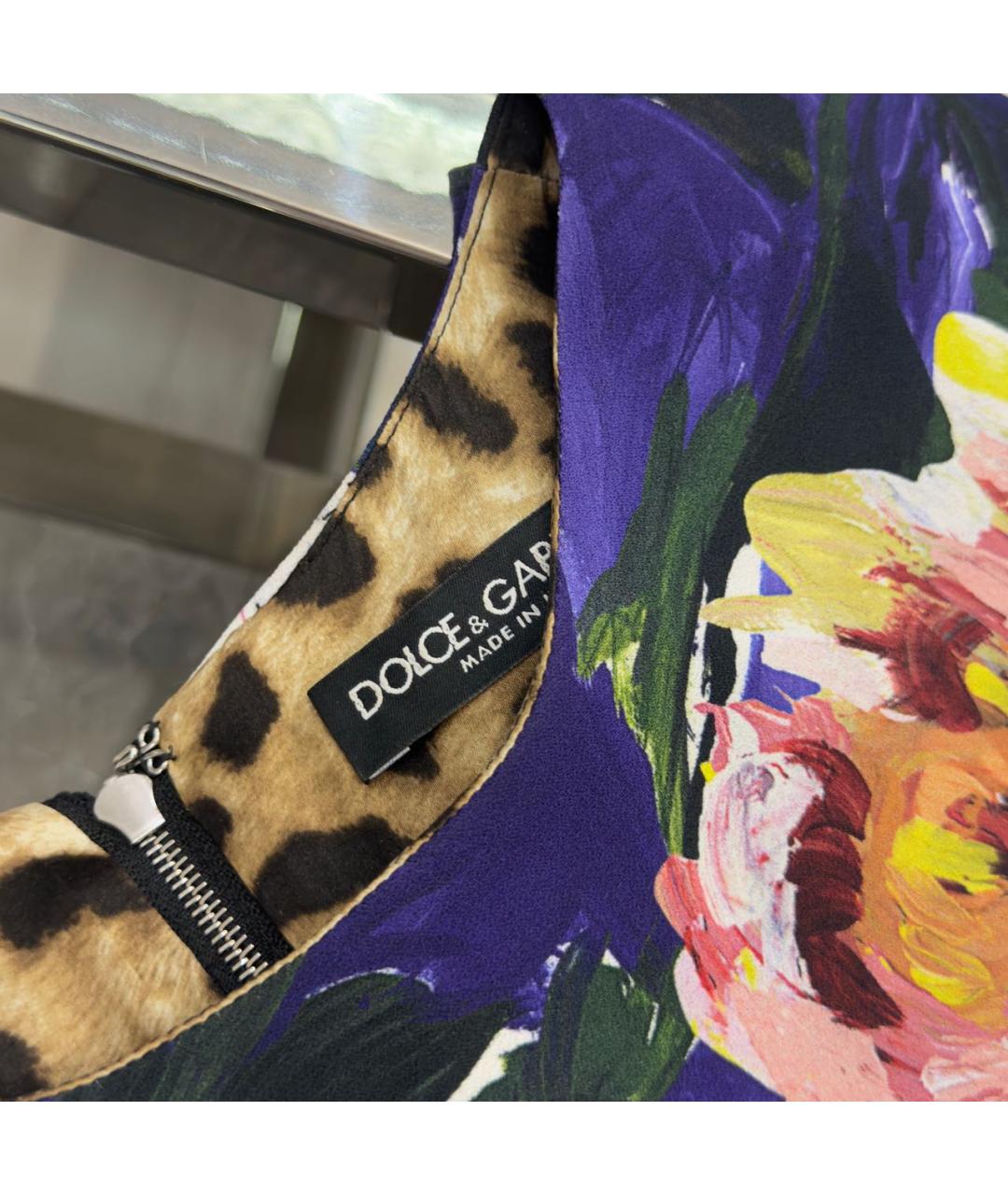DOLCE&GABBANA Шелковое коктейльное платье, фото 5