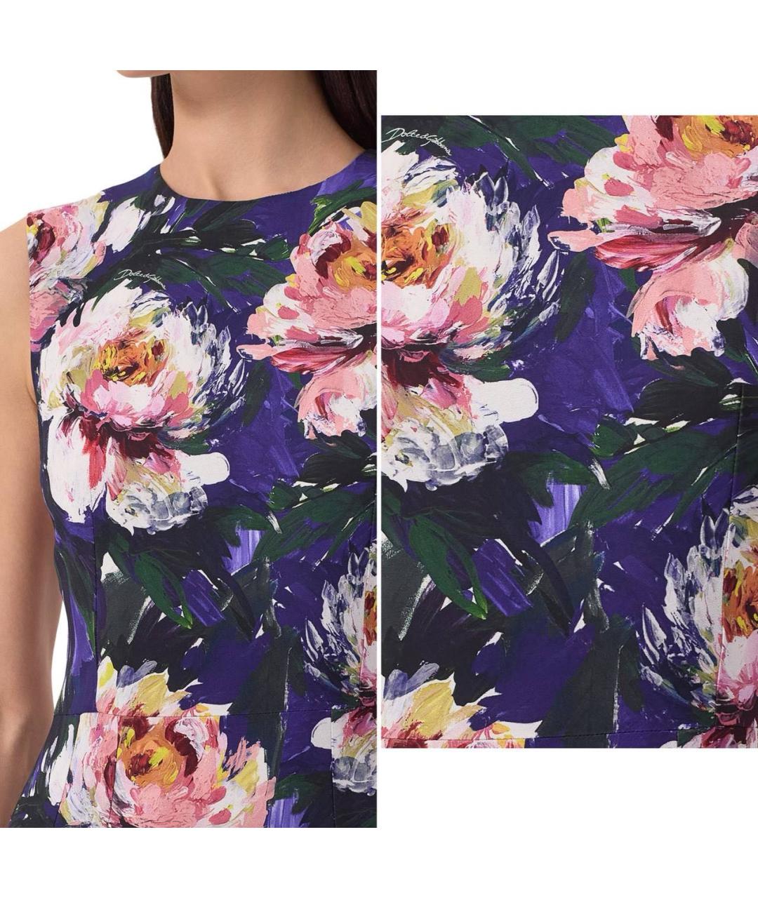 DOLCE&GABBANA Шелковое коктейльное платье, фото 3