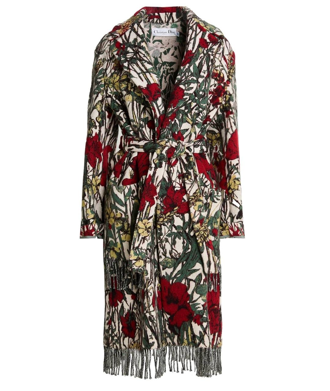 CHRISTIAN DIOR Мульти шерстяное пальто, фото 4