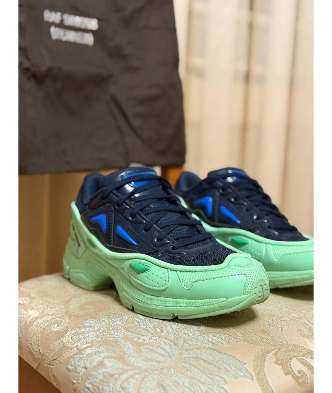 RAF SIMONS Бежевые текстильные низкие кроссовки / кеды, фото 2