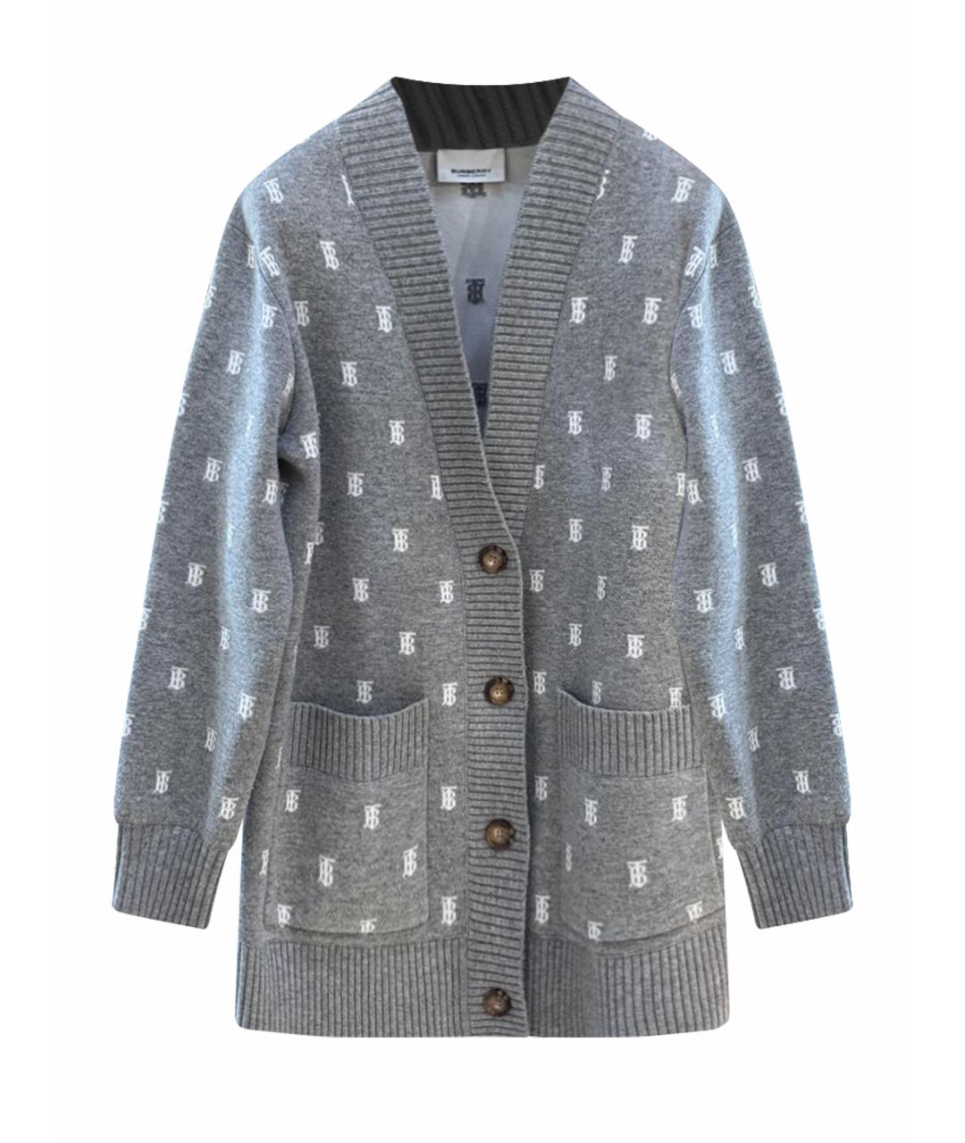 BURBERRY Серый кардиган, фото 1