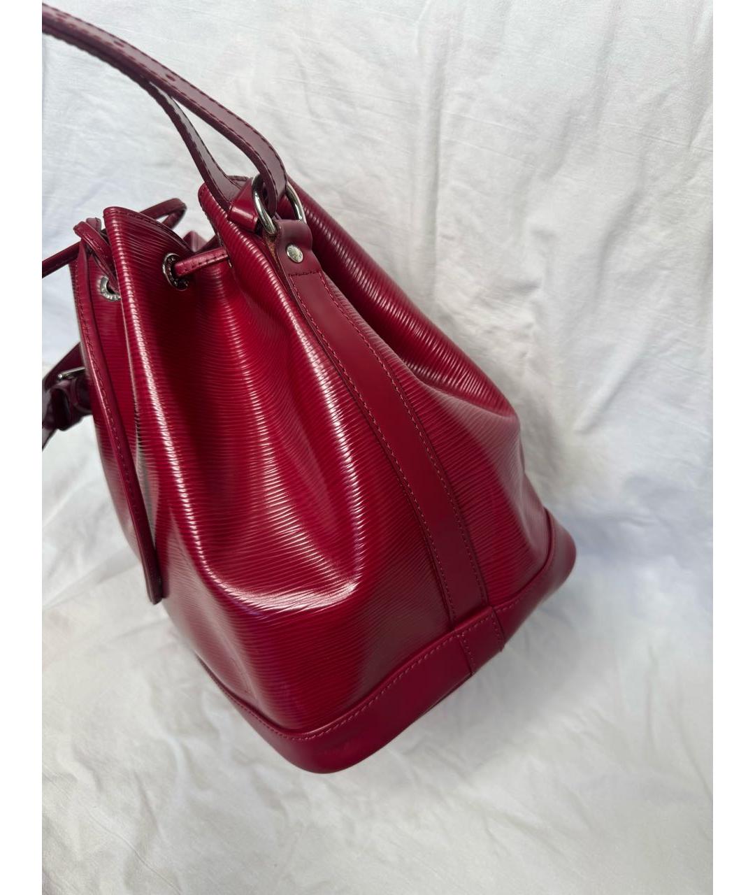 LOUIS VUITTON Красная кожаная сумка тоут, фото 6