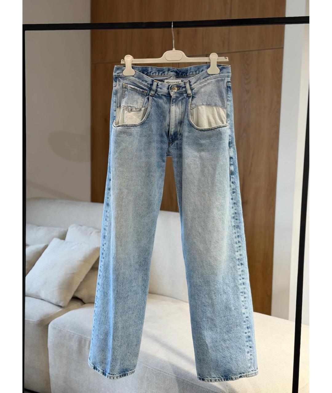 MAISON MARGIELA Голубые прямые джинсы, фото 2