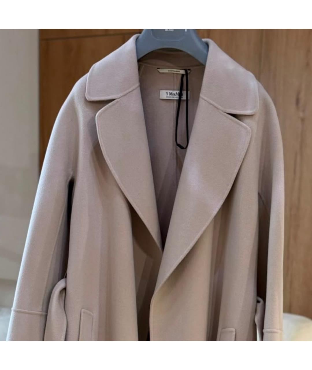 'S MAX MARA Бежевое пальто, фото 2