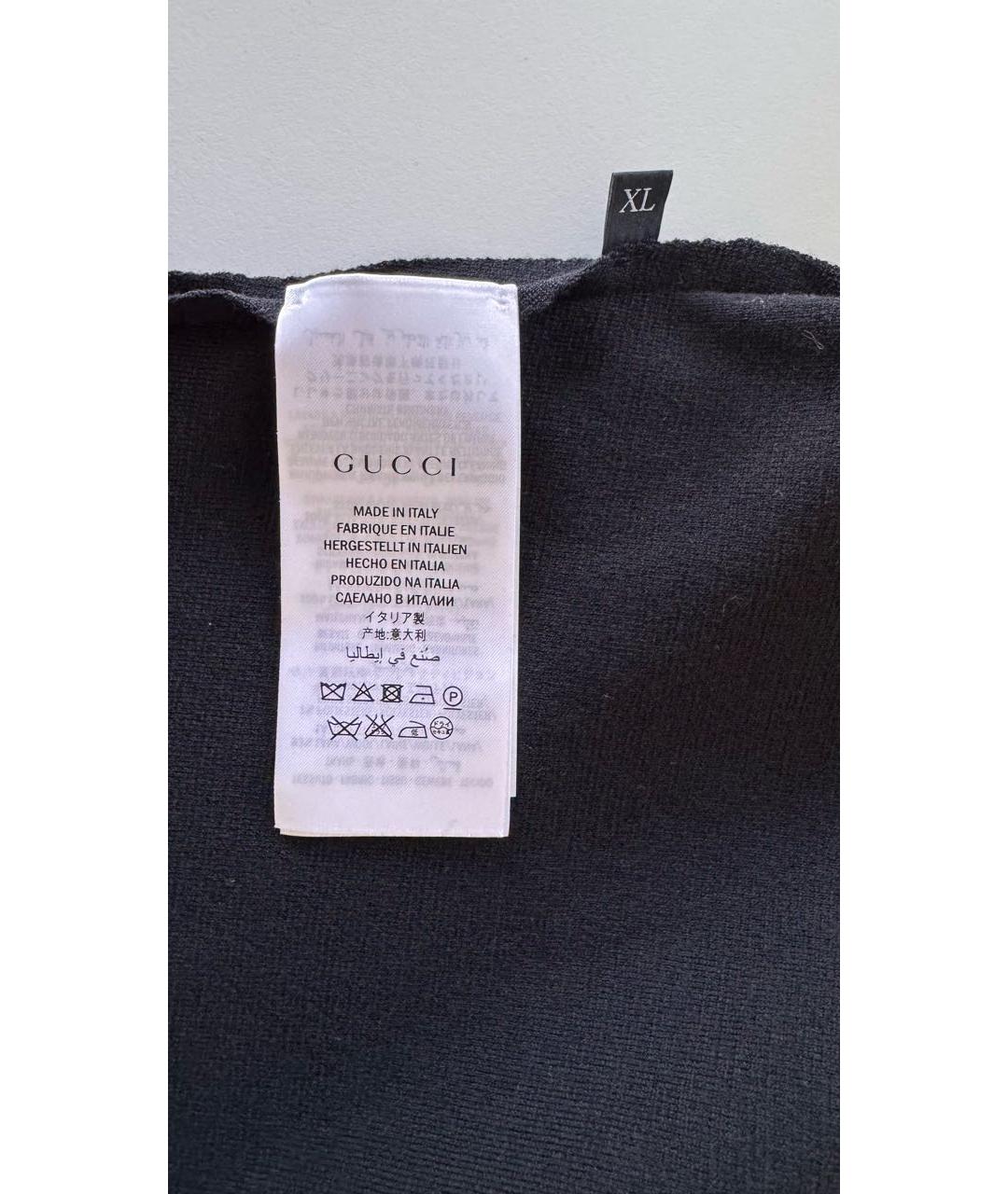 GUCCI Черный шерстяной джемпер / свитер, фото 8