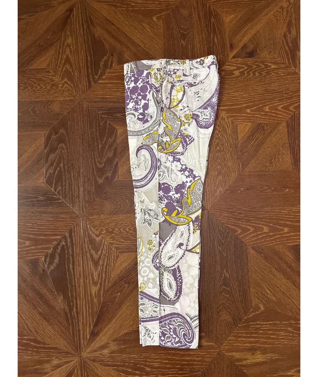 ETRO Хлопковые брюки узкие, фото 3