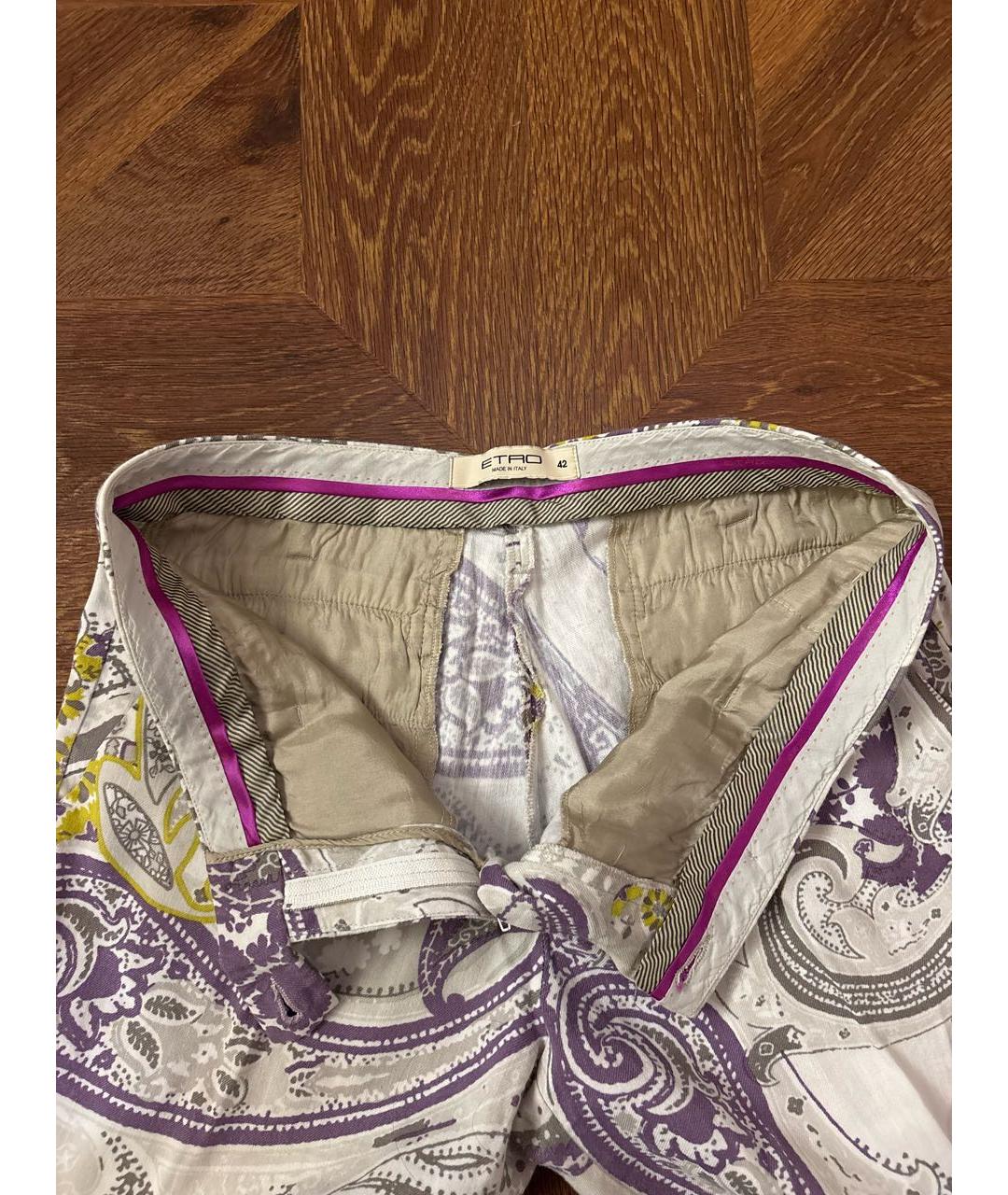 ETRO Хлопковые брюки узкие, фото 4