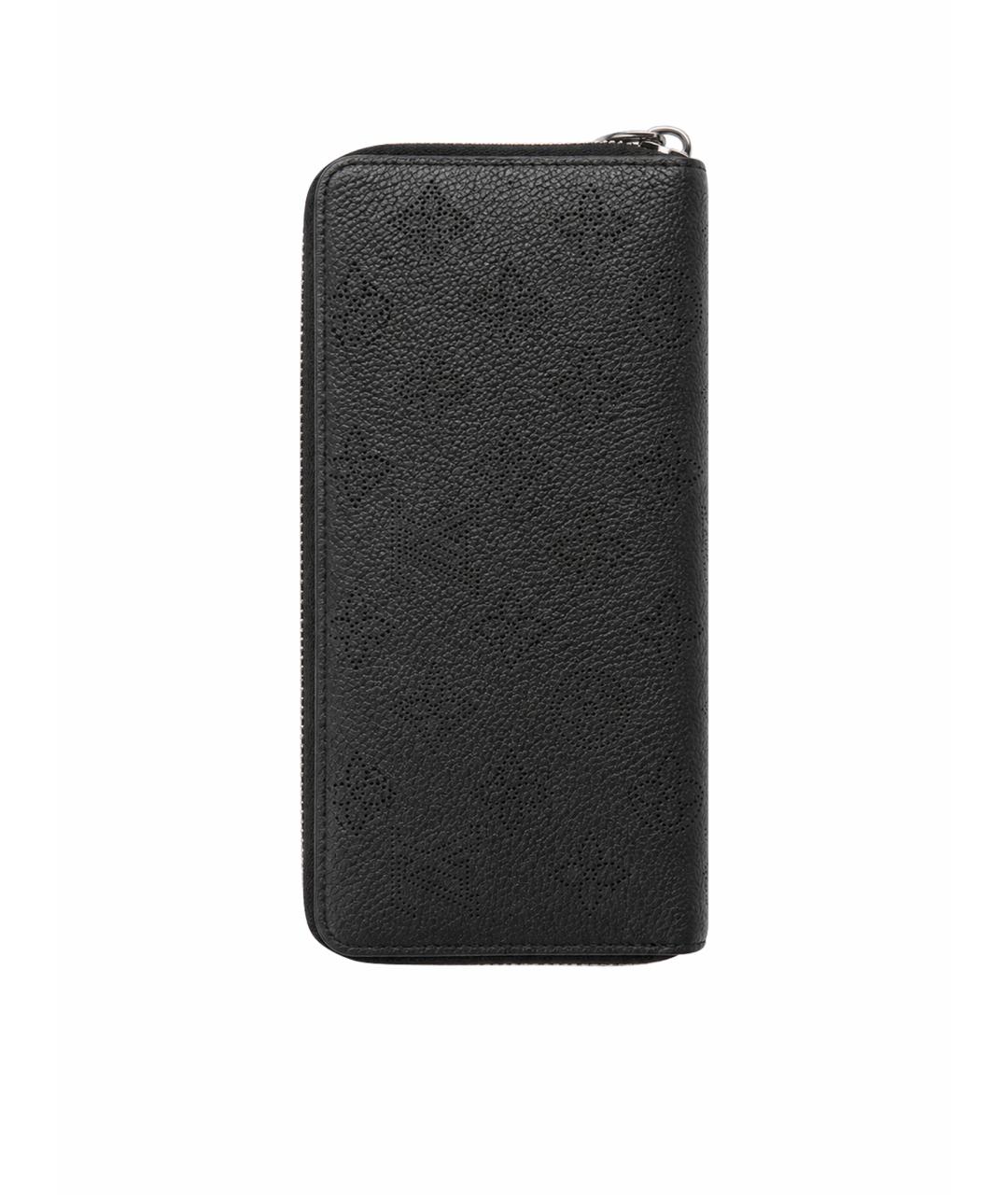LOUIS VUITTON Черный кожаный кошелек, фото 1