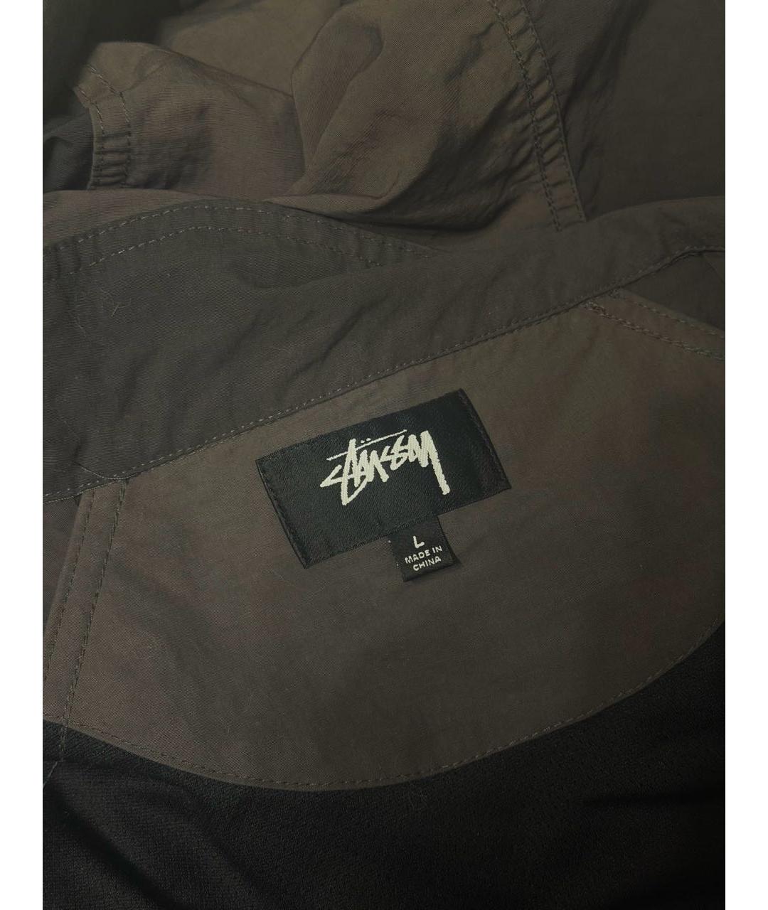 STUSSY Антрацитовая нейлоновая куртка, фото 3
