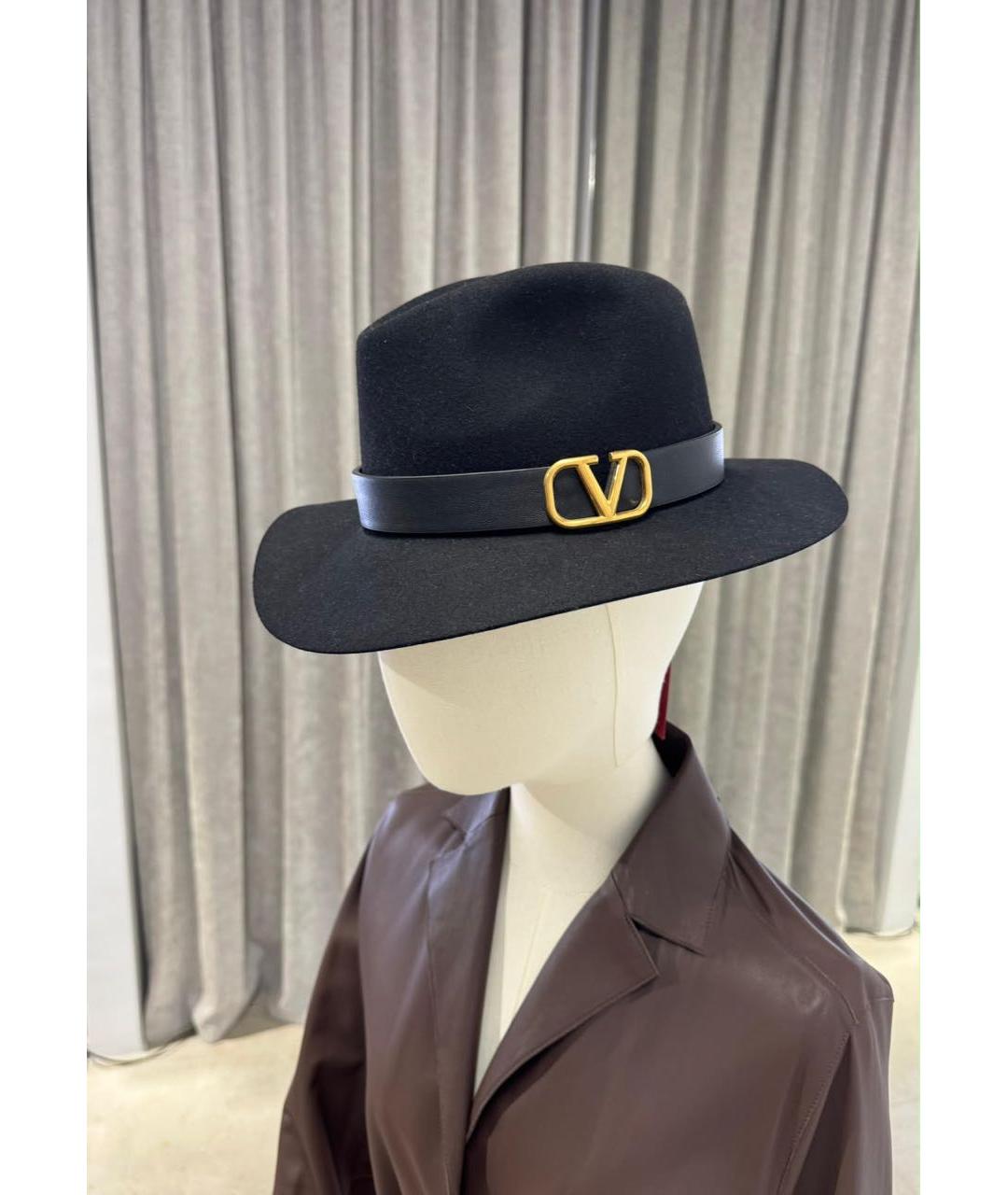 VALENTINO Черная шляпа, фото 2