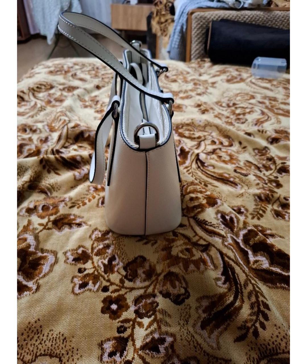 MARC JACOBS Белая кожаная сумка с короткими ручками, фото 2