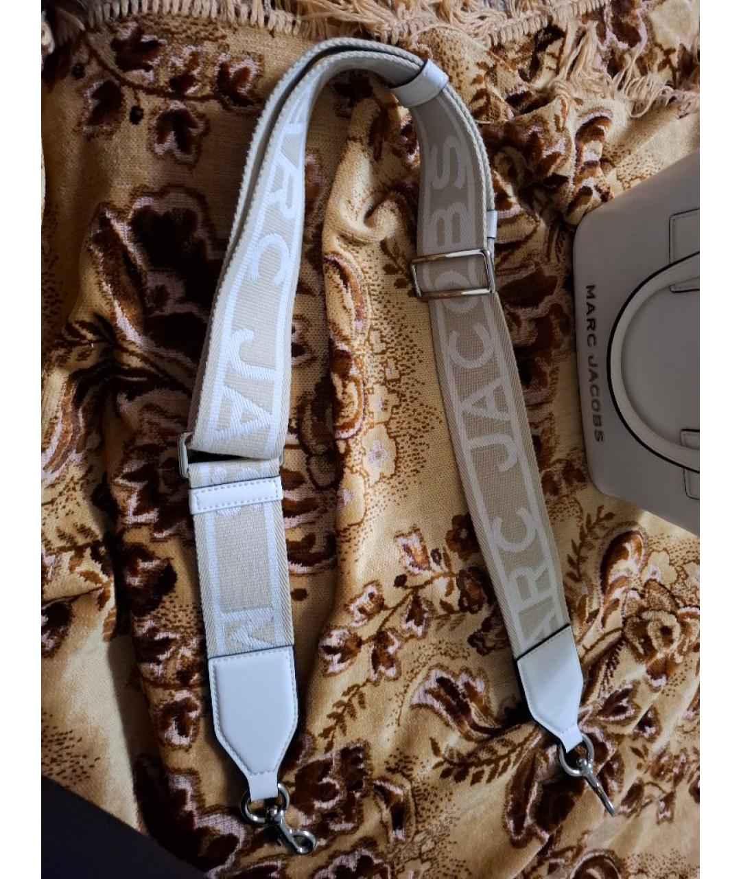 MARC JACOBS Белая кожаная сумка с короткими ручками, фото 7