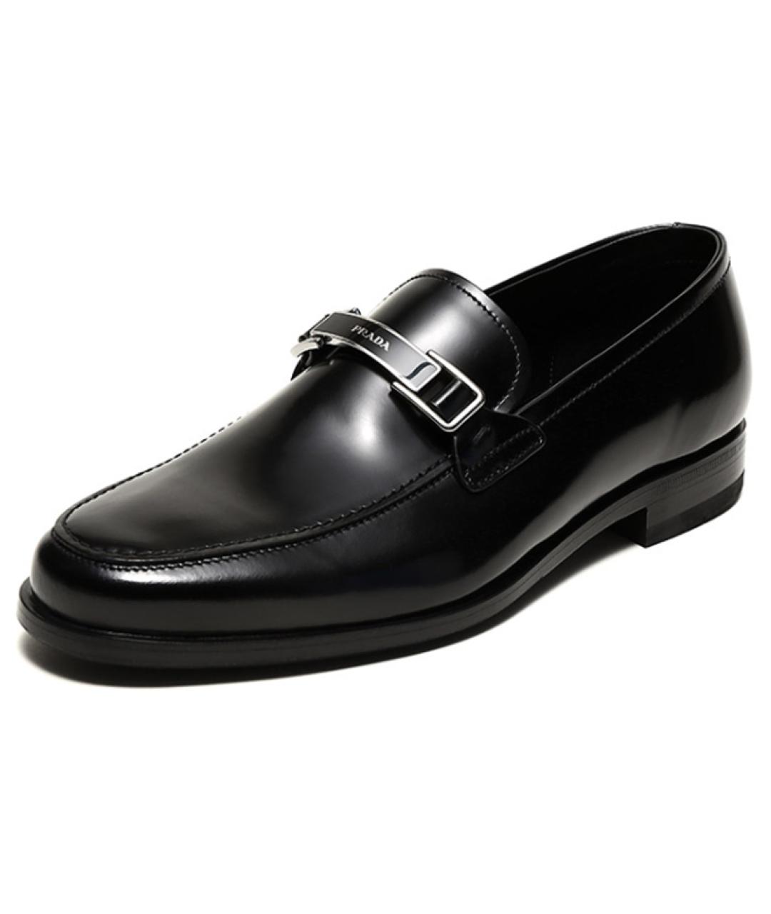 PRADA Черные кожаные лоферы, фото 2