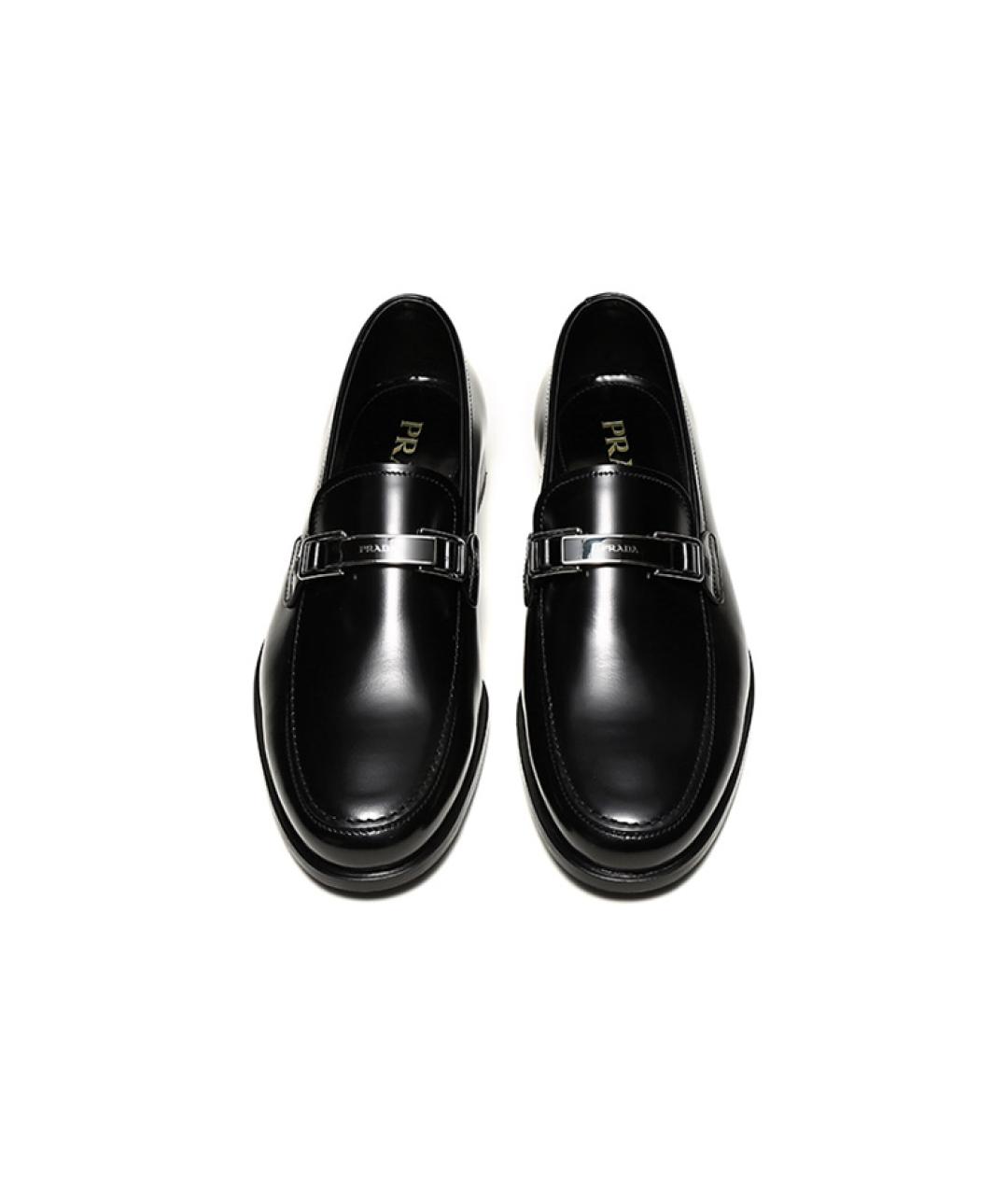 PRADA Черные кожаные лоферы, фото 4