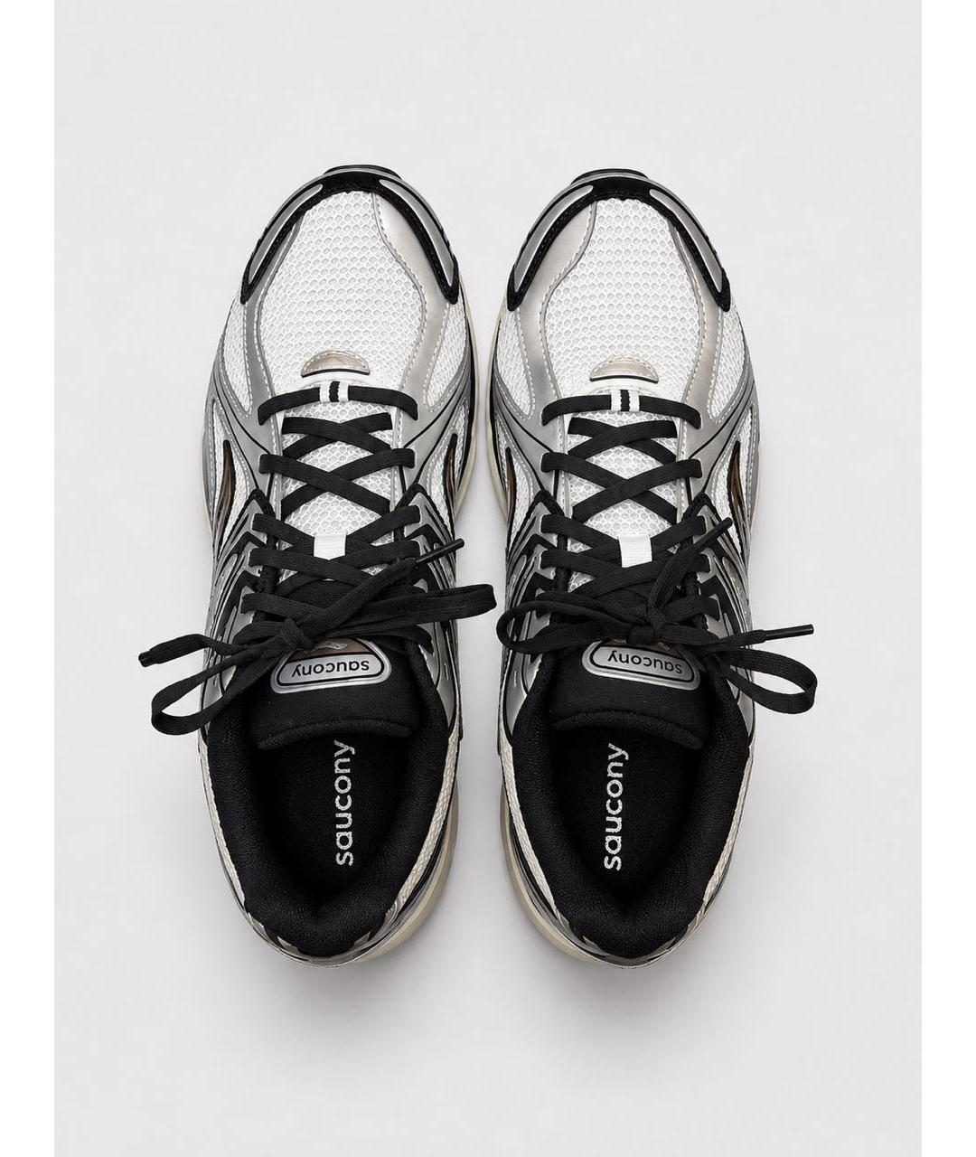 SAUCONY Серебряные текстильные низкие кроссовки / кеды, фото 3