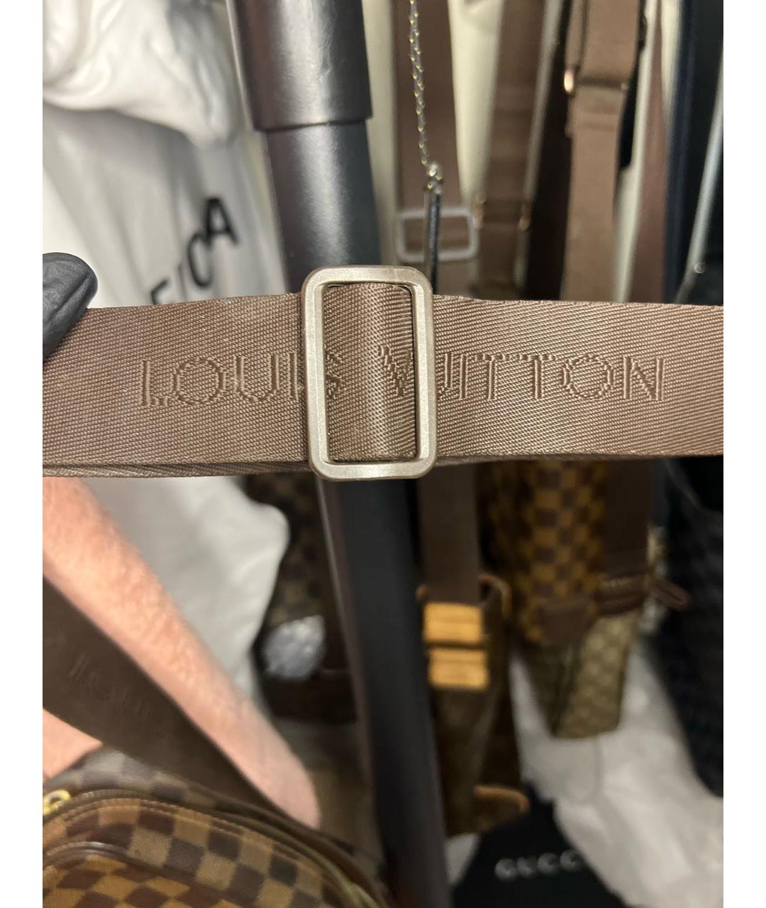 LOUIS VUITTON Коричневая барсетка, фото 7