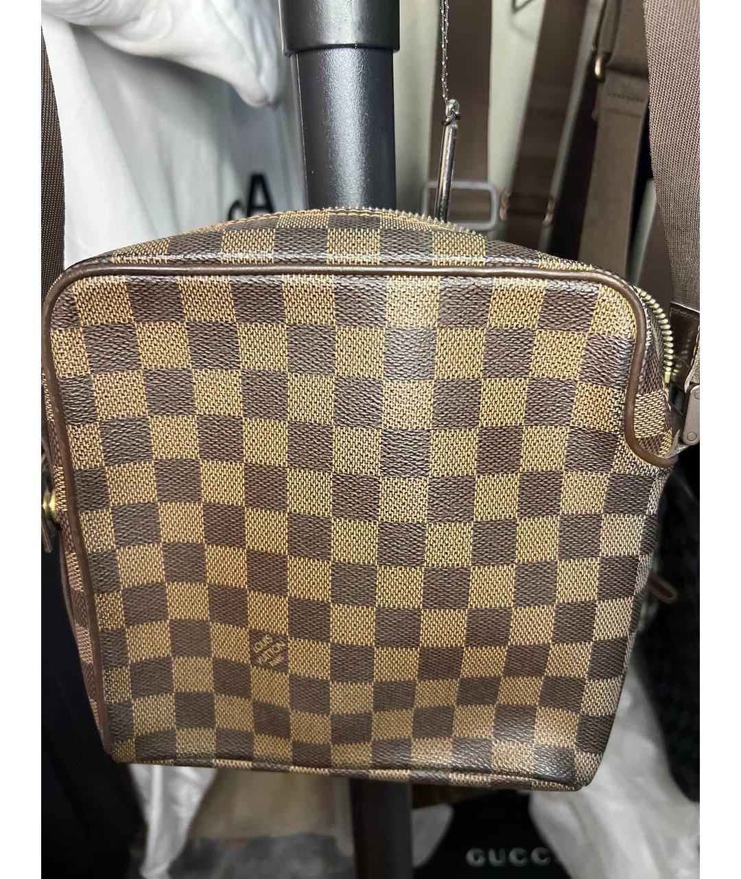 LOUIS VUITTON Коричневая барсетка, фото 2