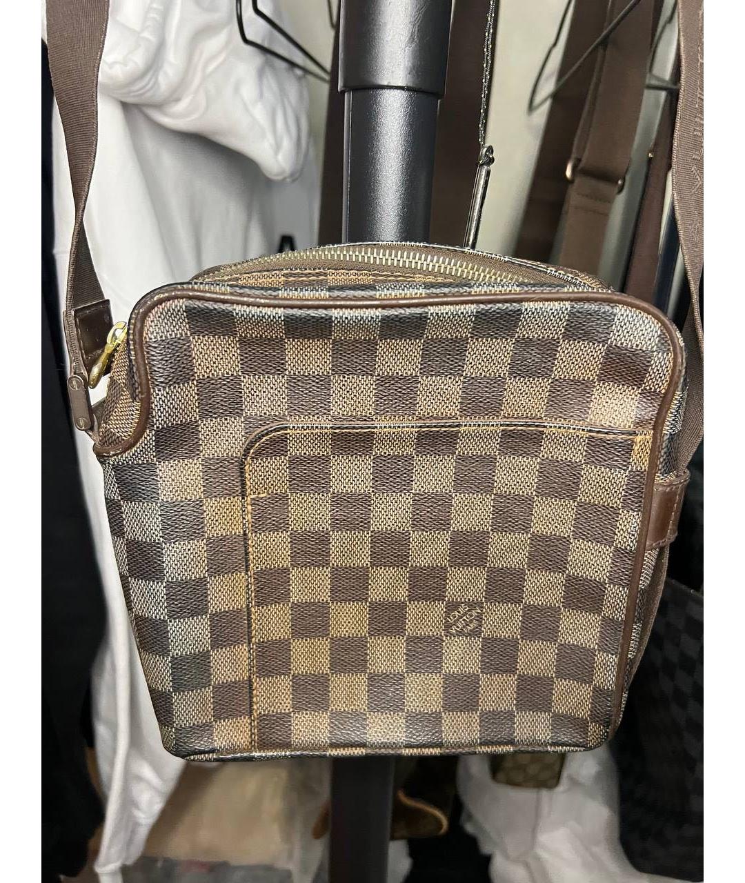 LOUIS VUITTON Коричневая барсетка, фото 8
