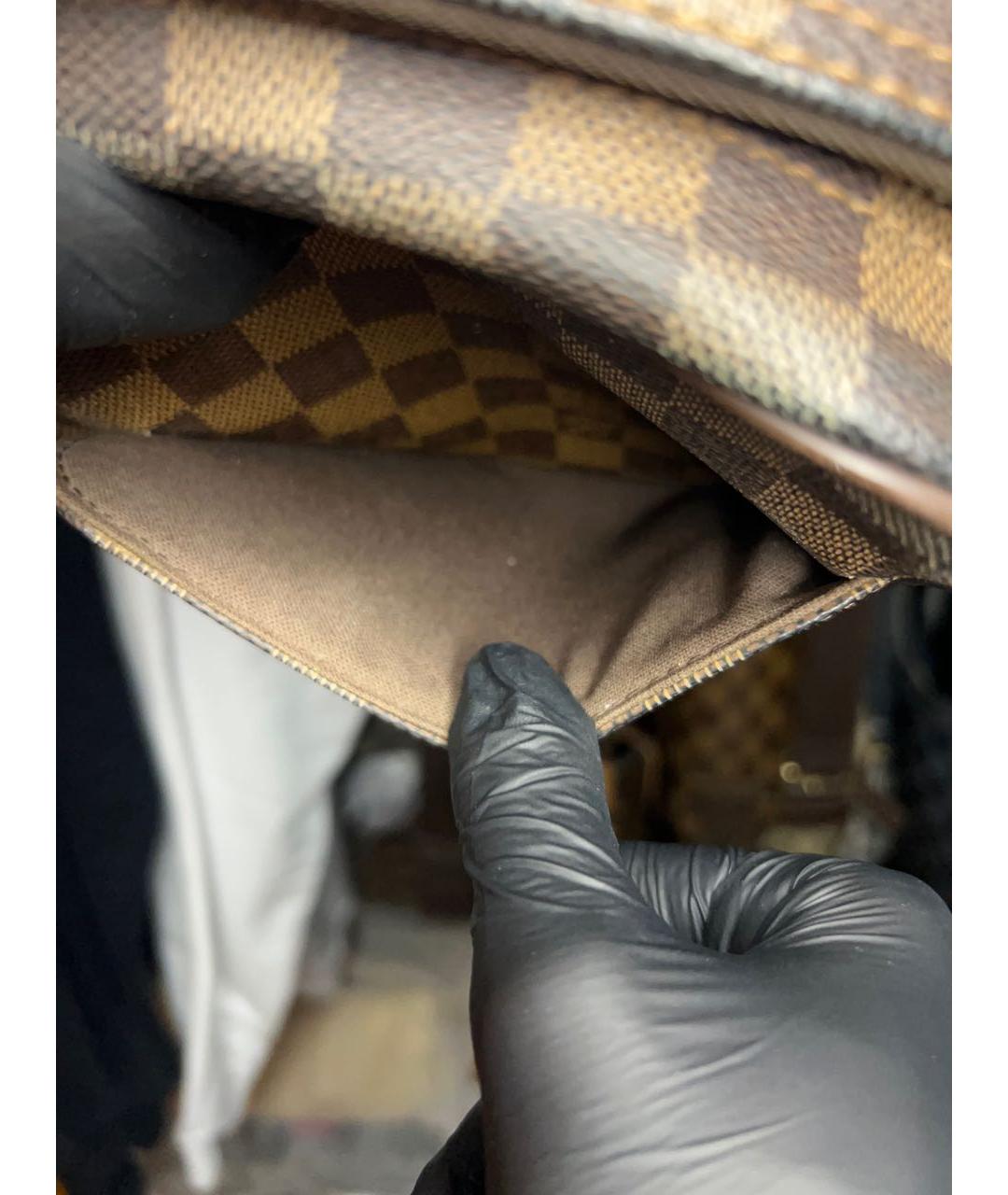 LOUIS VUITTON Коричневая барсетка, фото 6