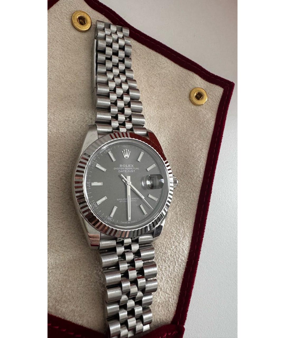 ROLEX Серебряные часы, фото 2