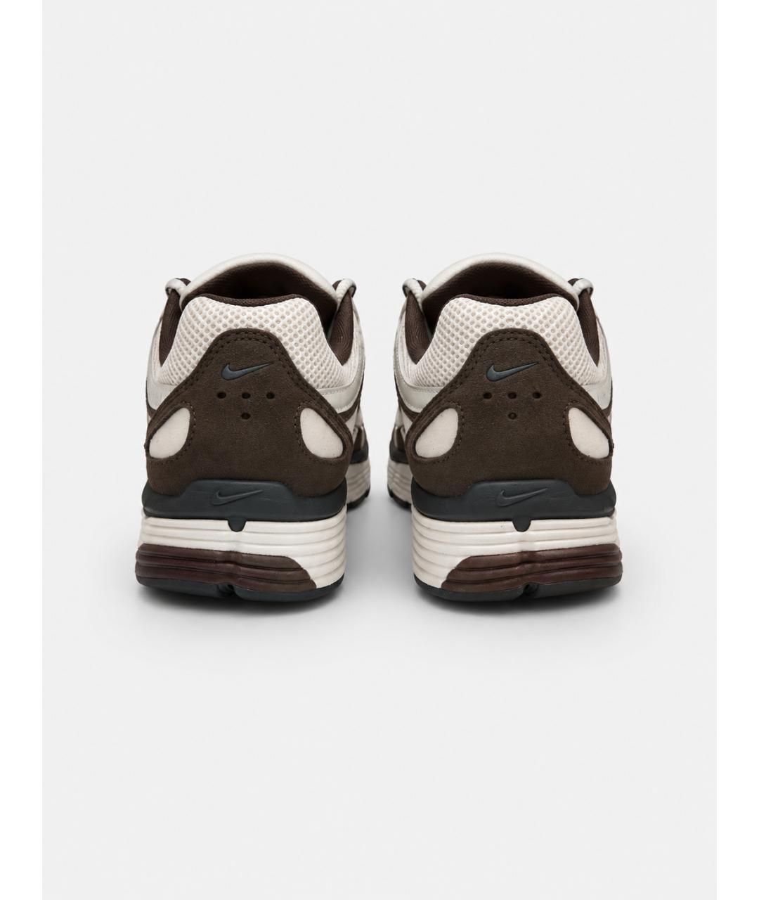 NIKE Коричневые текстильные низкие кроссовки / кеды, фото 4