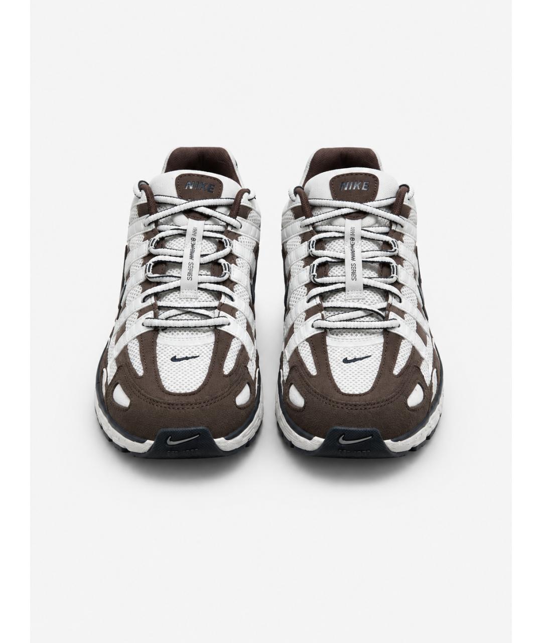 NIKE Коричневые текстильные низкие кроссовки / кеды, фото 2