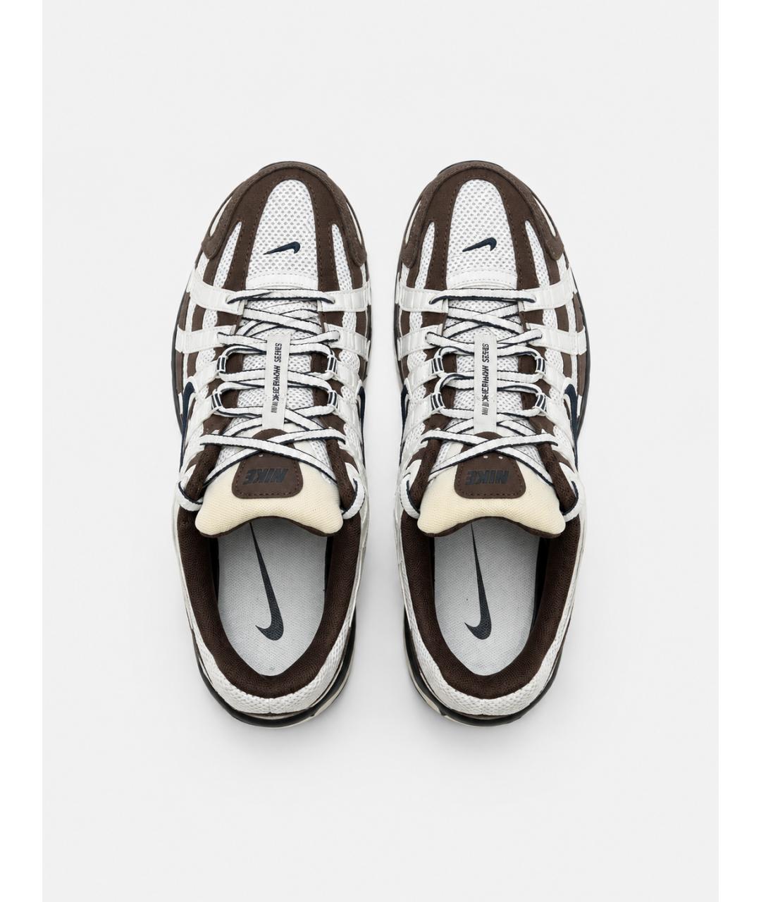NIKE Коричневые текстильные низкие кроссовки / кеды, фото 3