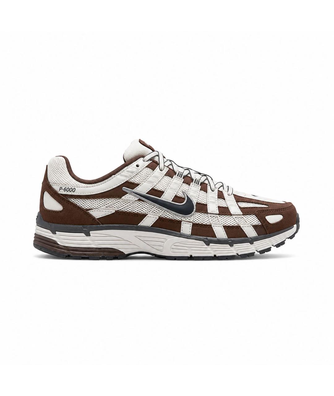 NIKE Коричневые текстильные низкие кроссовки / кеды, фото 5