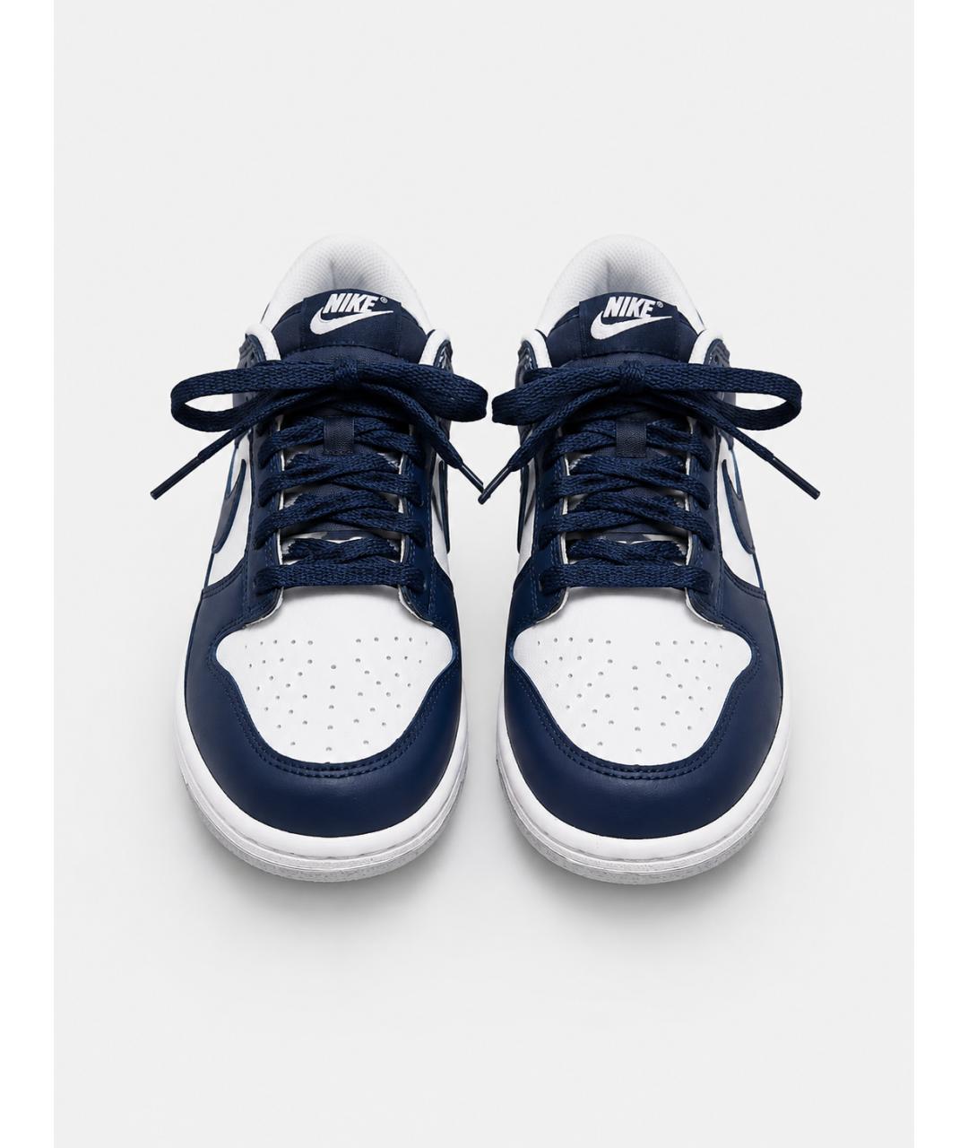 NIKE Синие кожаные кроссовки, фото 2