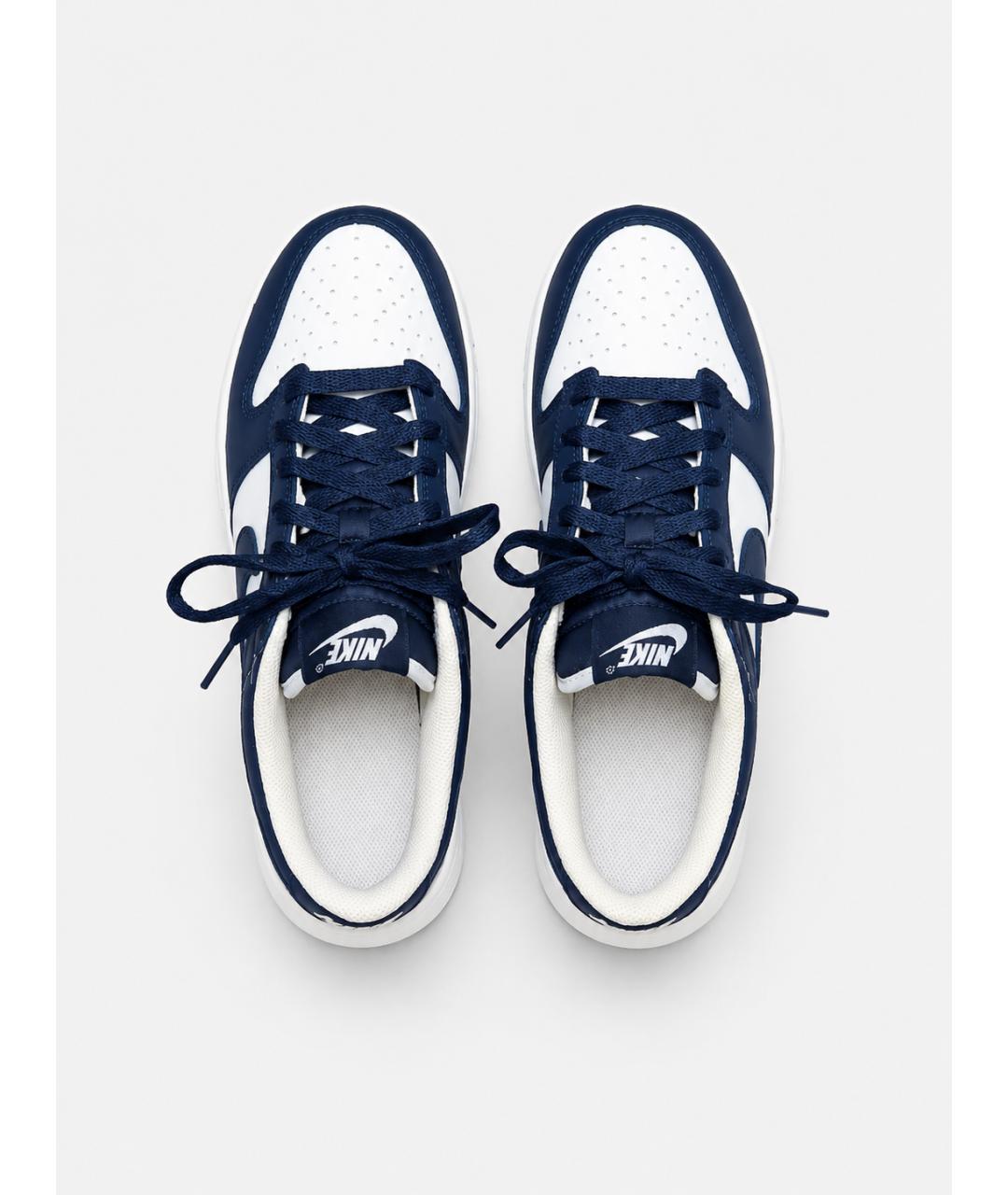 NIKE Синие кожаные кроссовки, фото 3