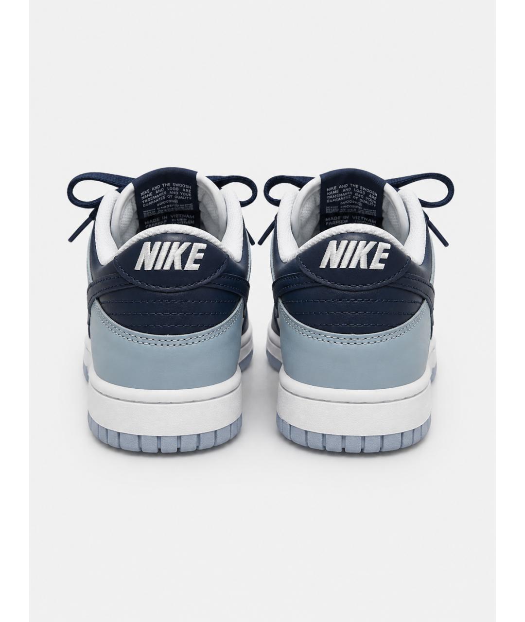 NIKE Синие кожаные кроссовки, фото 4