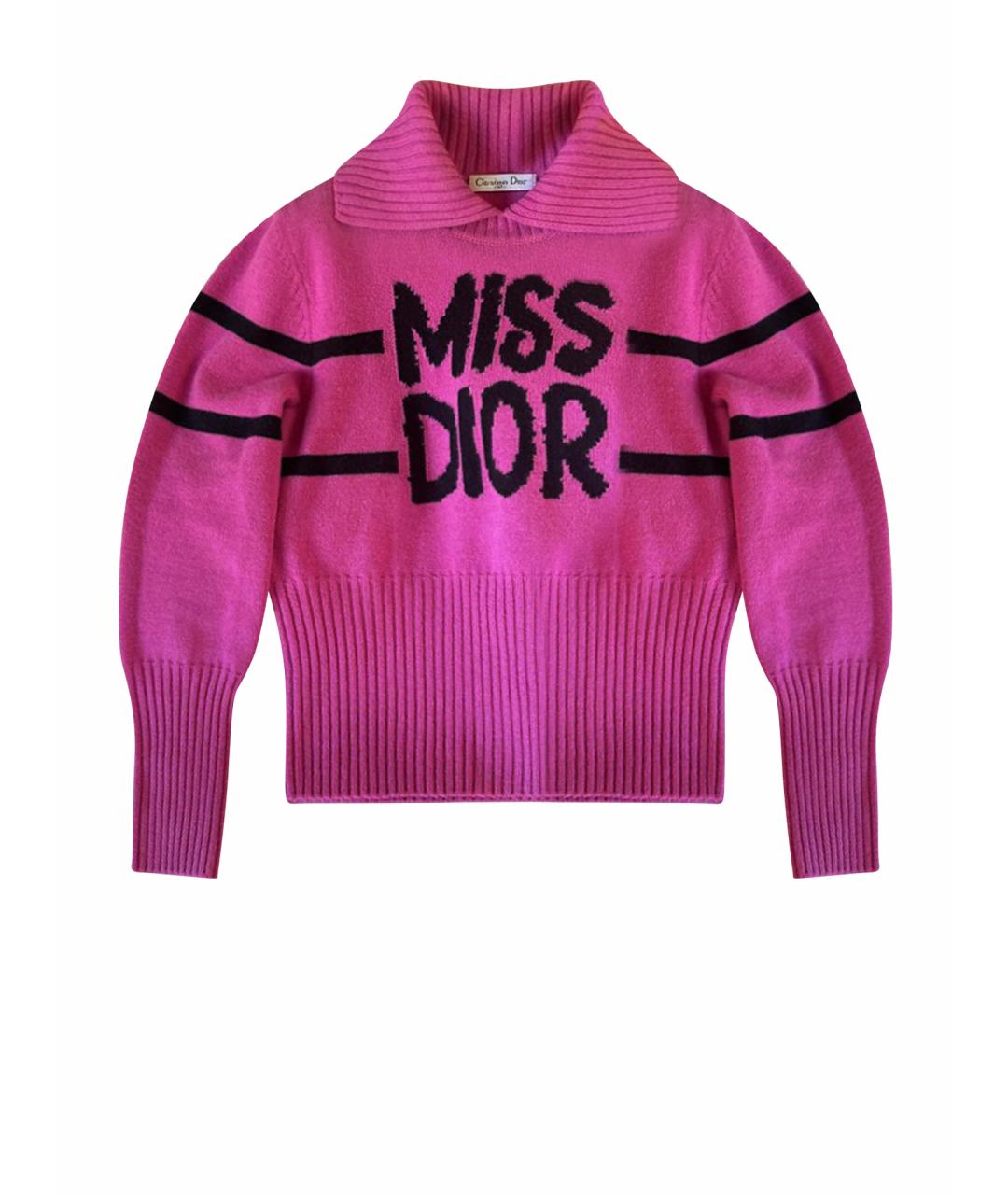 CHRISTIAN DIOR Розовый джемпер / свитер, фото 1