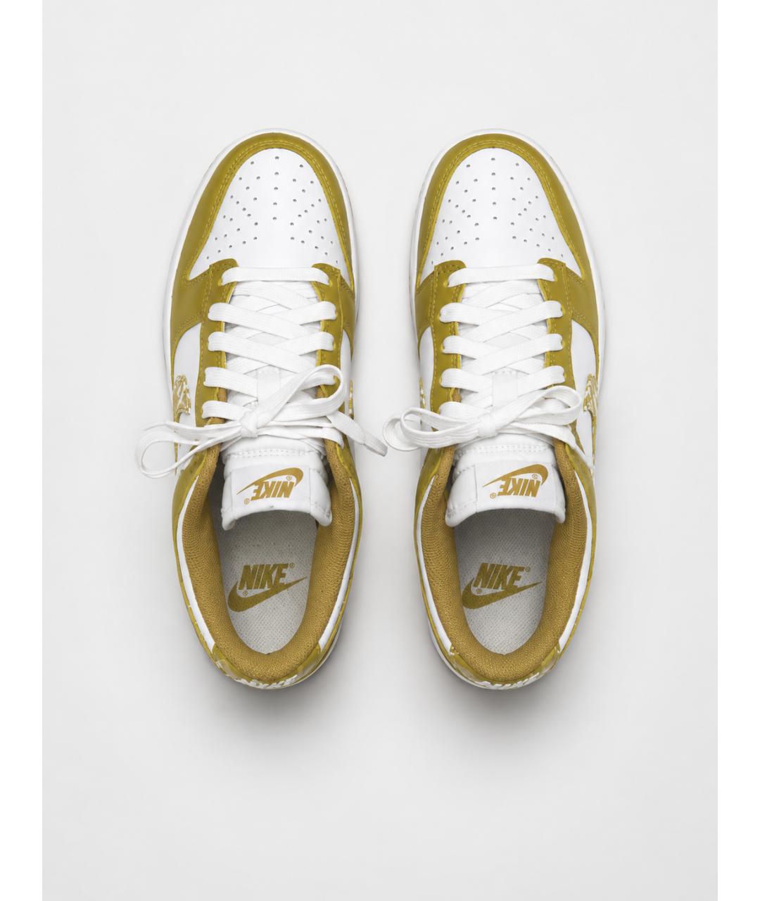 NIKE Горчичные кожаные кроссовки, фото 3