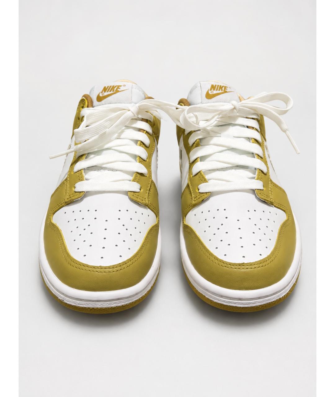 NIKE Горчичные кожаные кроссовки, фото 2