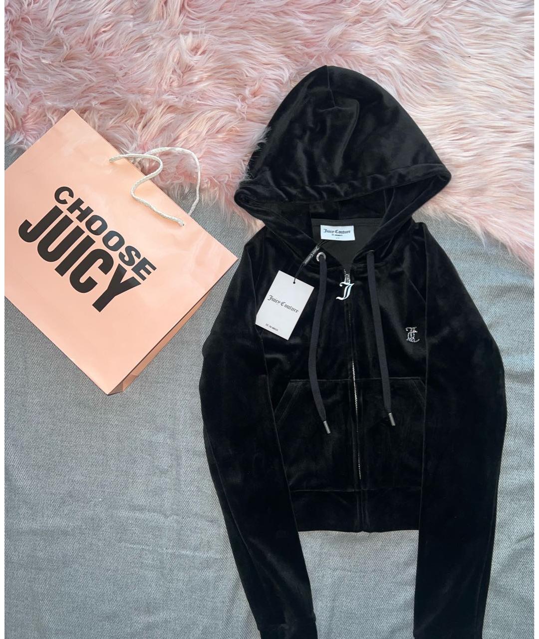 JUICY COUTURE Черный велюровый спортивные костюмы, фото 3