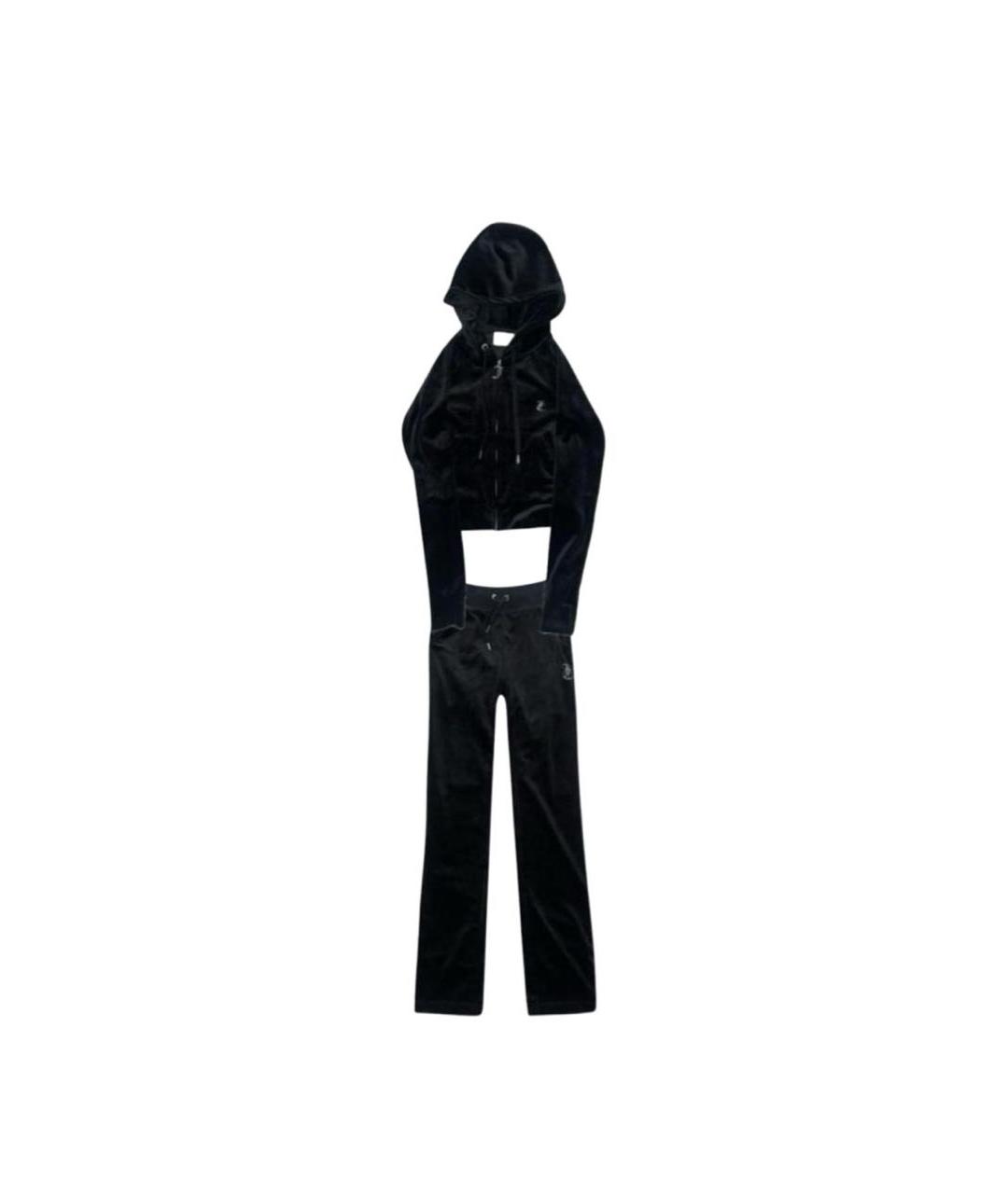JUICY COUTURE Черный велюровый спортивные костюмы, фото 9