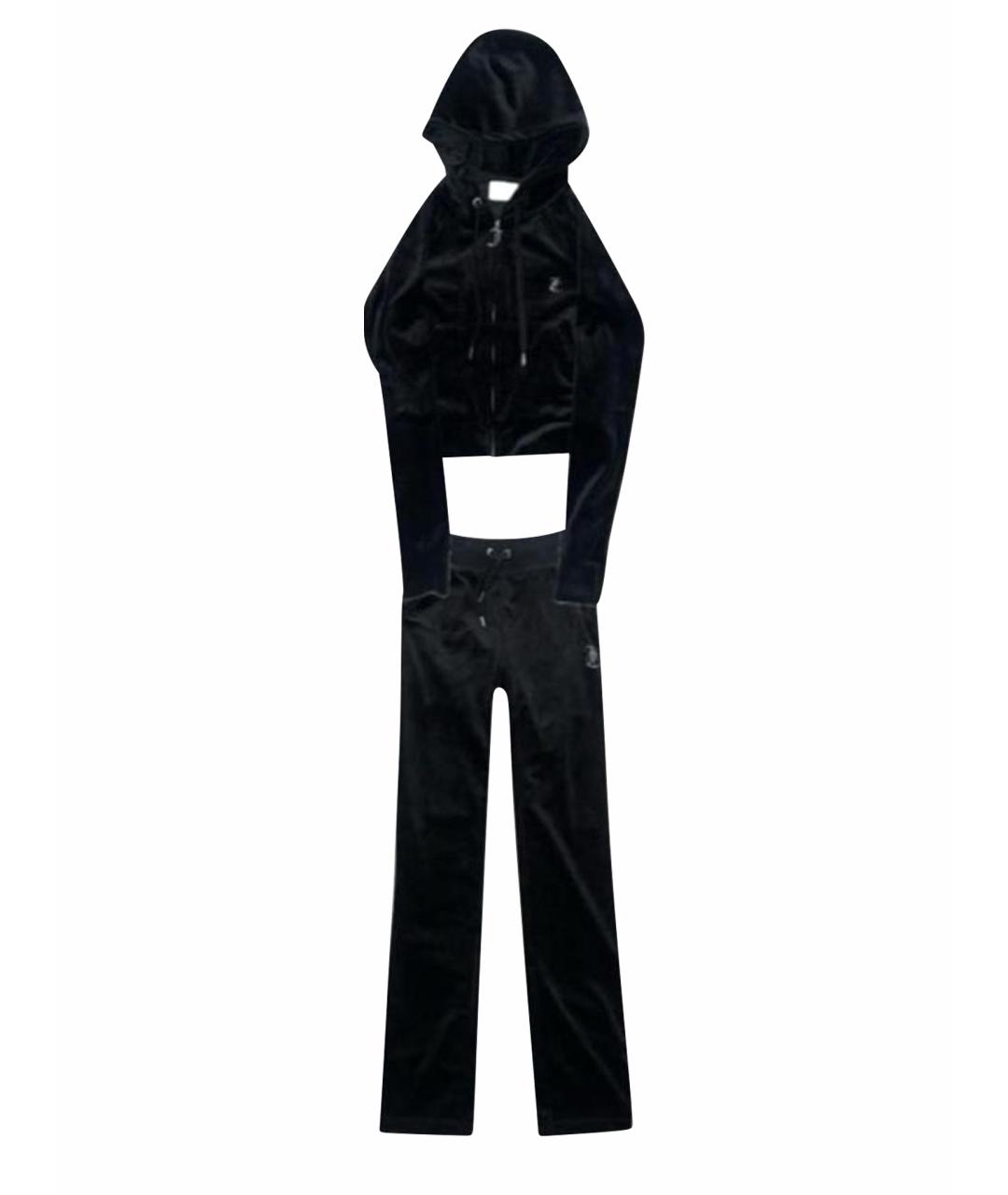 JUICY COUTURE Черный велюровый спортивные костюмы, фото 1