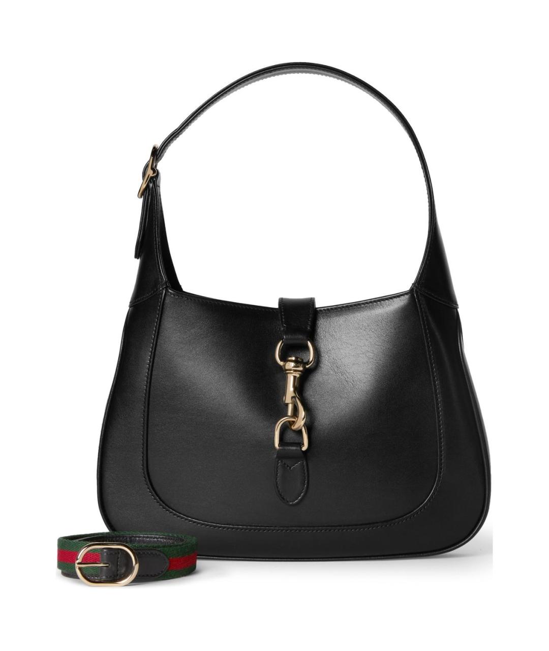 GUCCI Черная кожаная сумка через плечо, фото 2