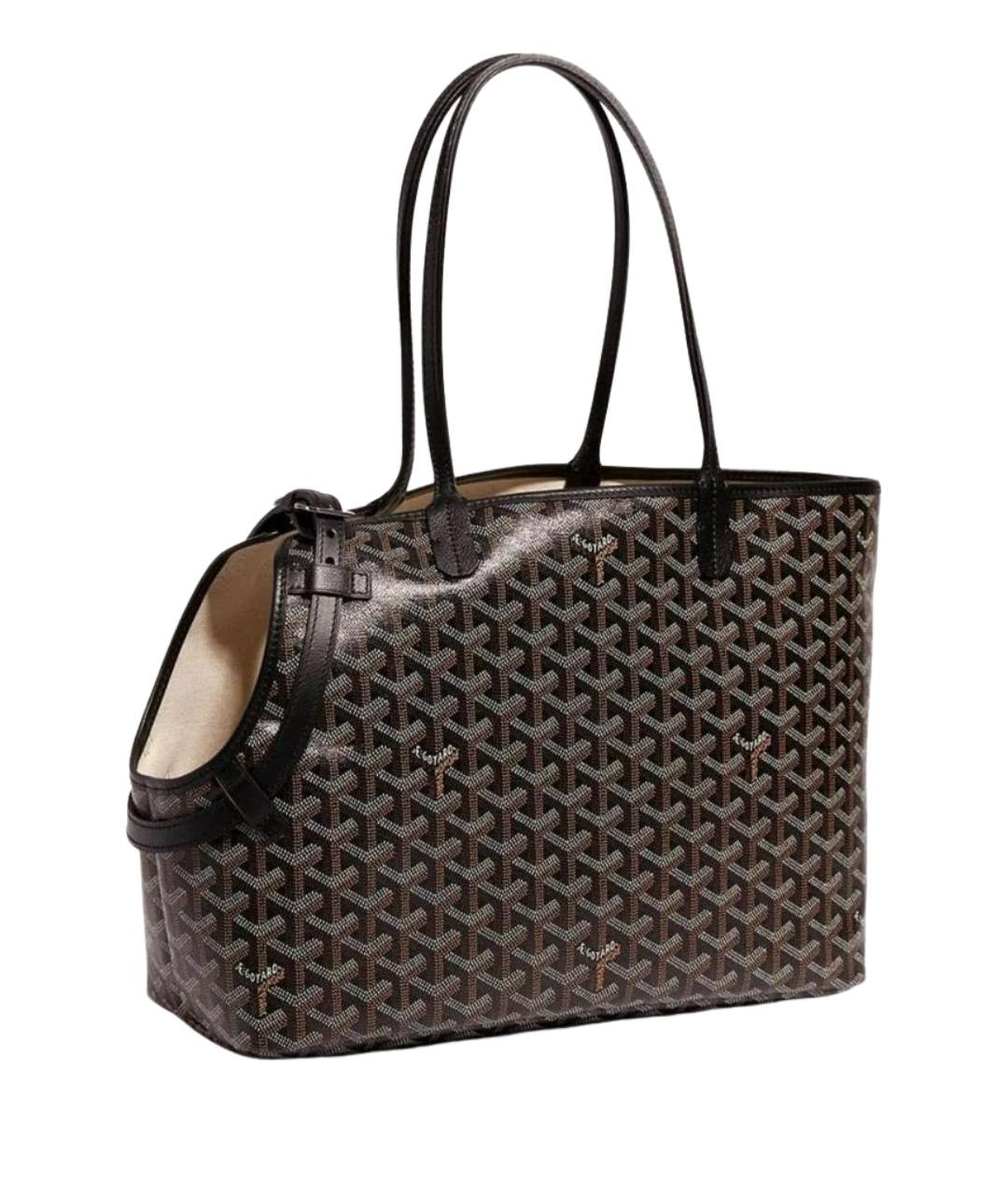 GOYARD Черная сумка тоут из канвы, фото 1