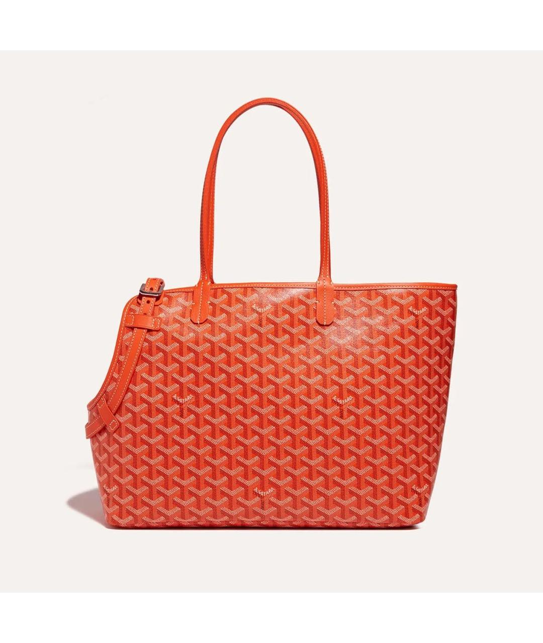 GOYARD Оранжевая сумка тоут из канвы, фото 3