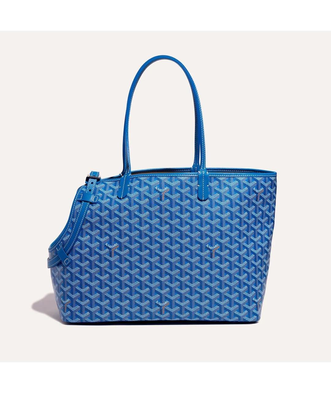 GOYARD Синяя сумка тоут из канвы, фото 2
