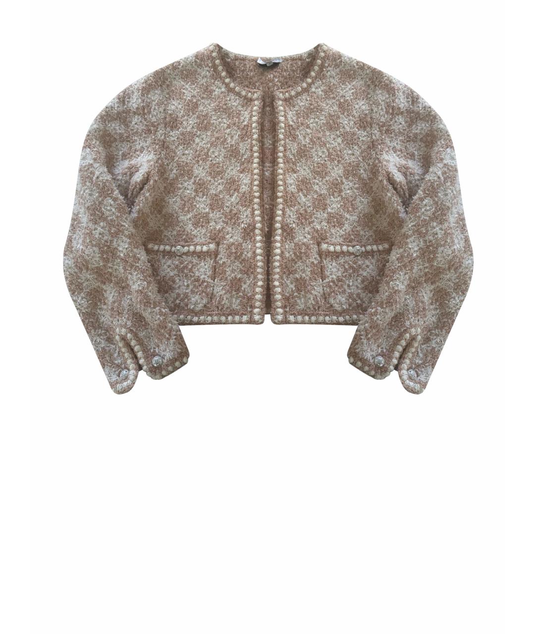 CHANEL Коралловый кашемировый костюм с юбками, фото 1