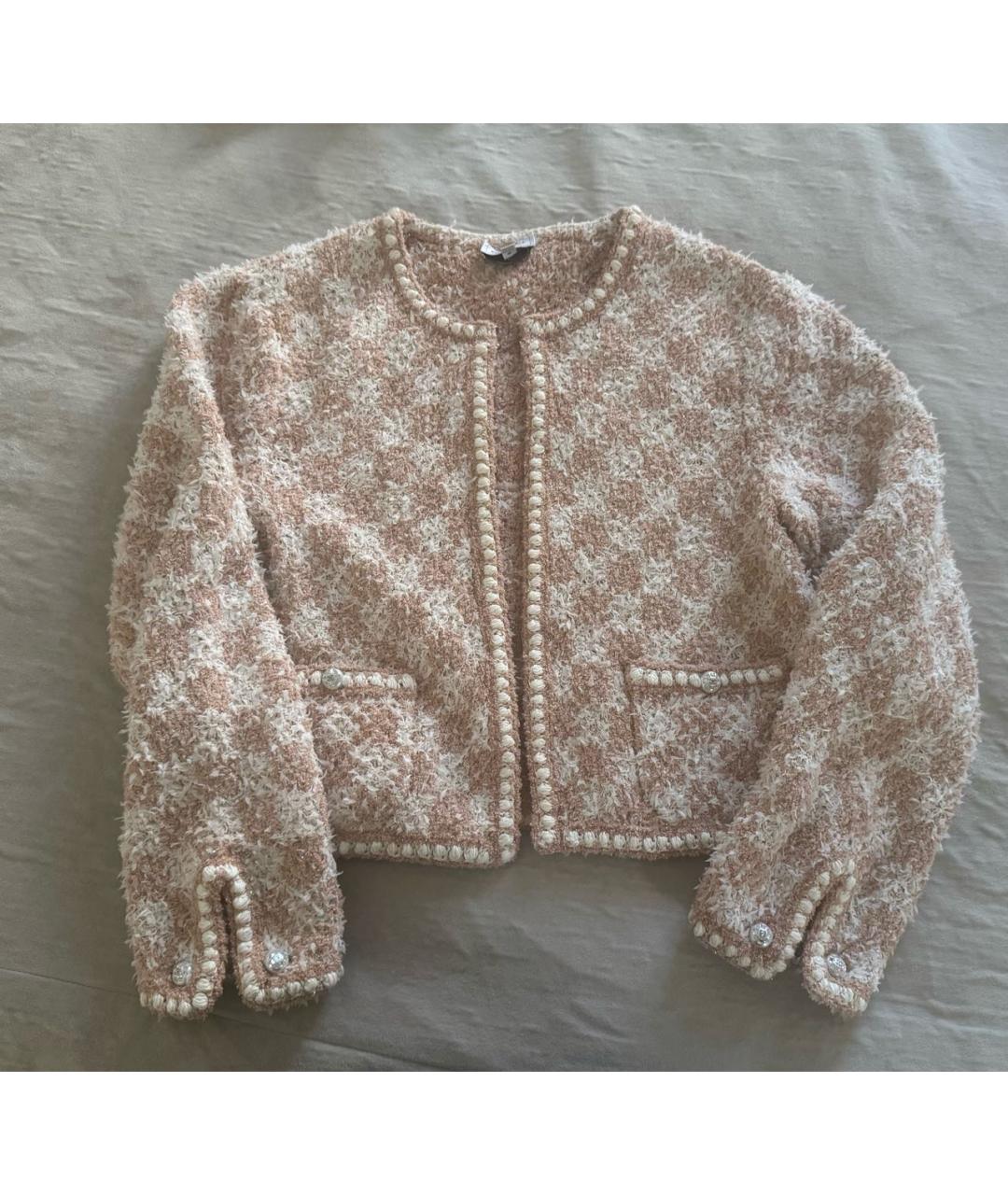 CHANEL Коралловый кашемировый костюм с юбками, фото 9