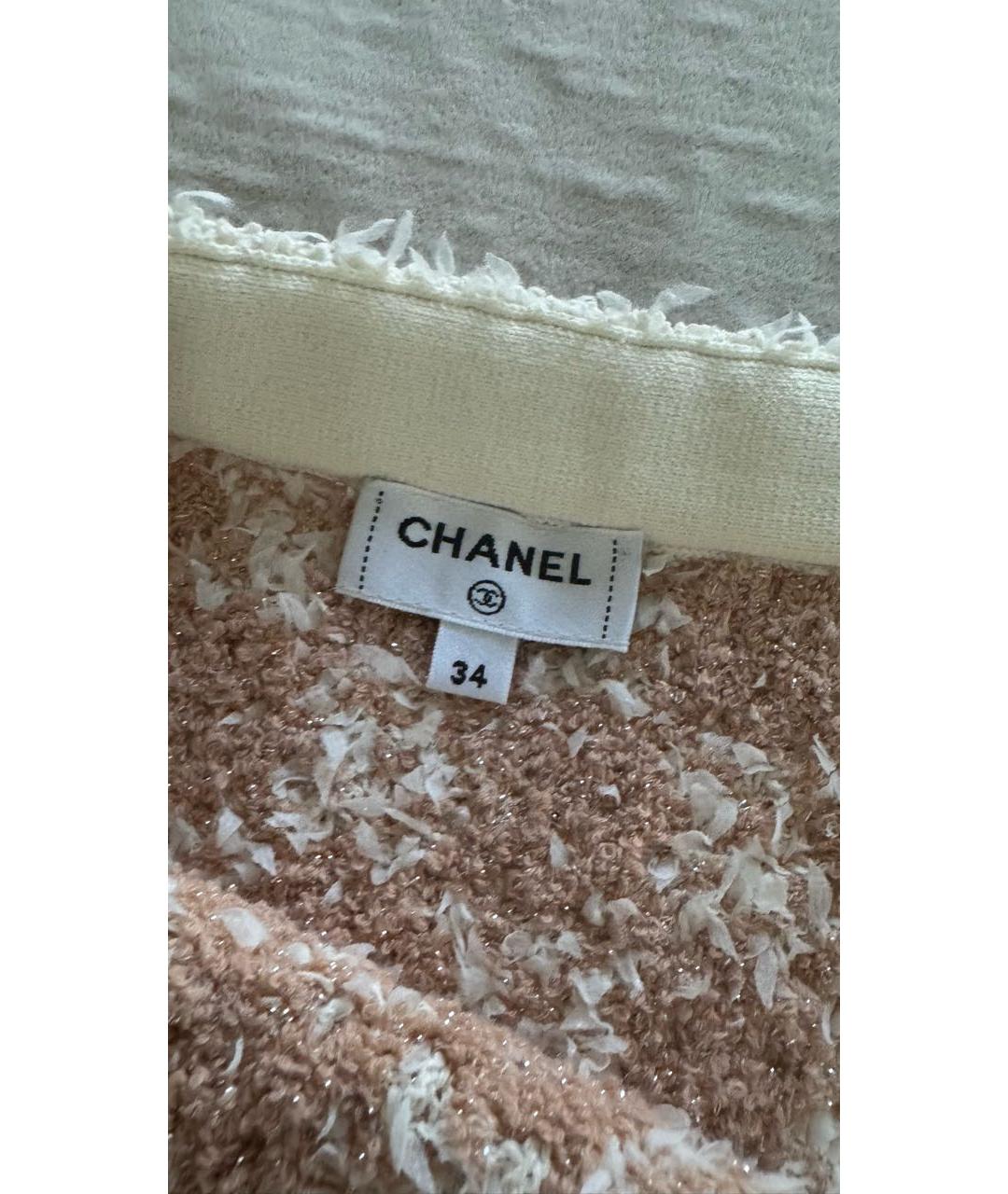 CHANEL Коралловый кашемировый костюм с юбками, фото 8