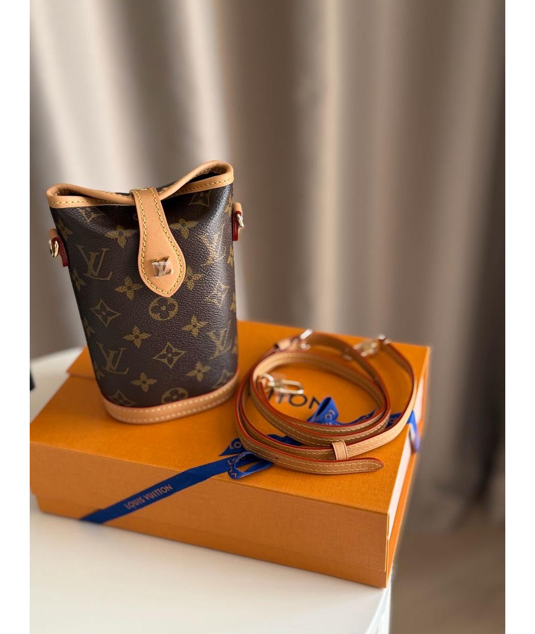 LOUIS VUITTON Коричневая сумка через плечо, фото 4