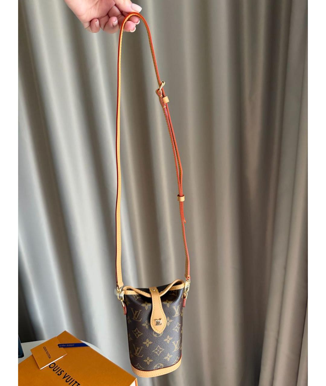 LOUIS VUITTON Коричневая сумка через плечо, фото 6
