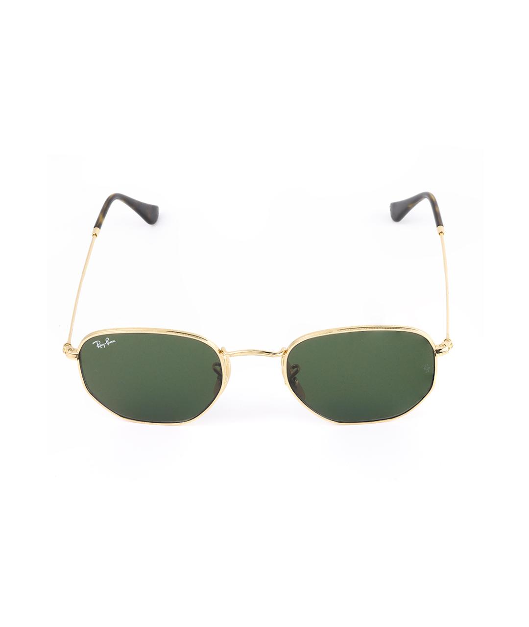RAY BAN Золотые металлические солнцезащитные очки, фото 2