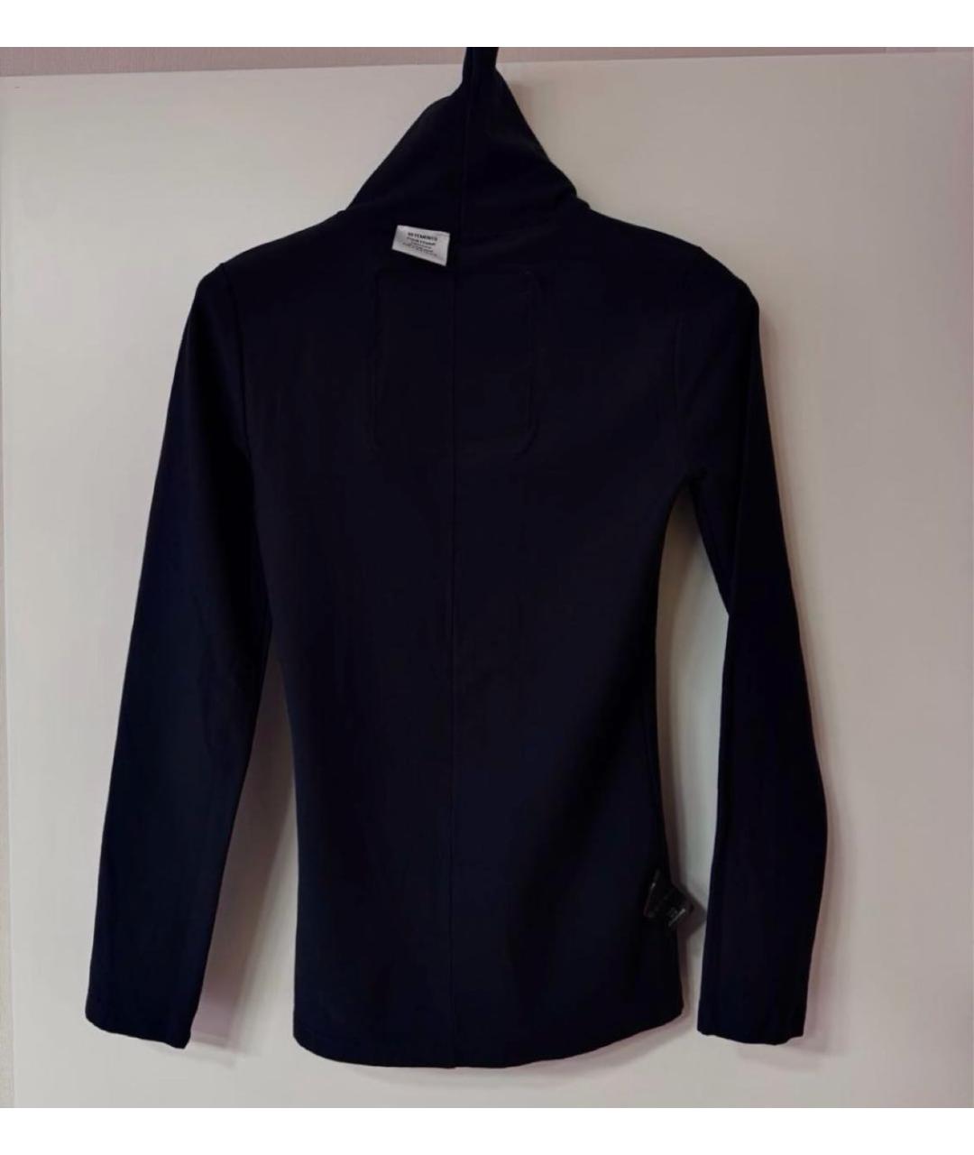VETEMENTS Черная хлопковая водолазка, фото 5